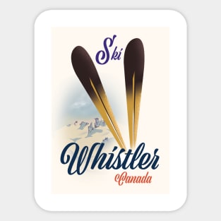 Whistler Canada Ski poster Sticker